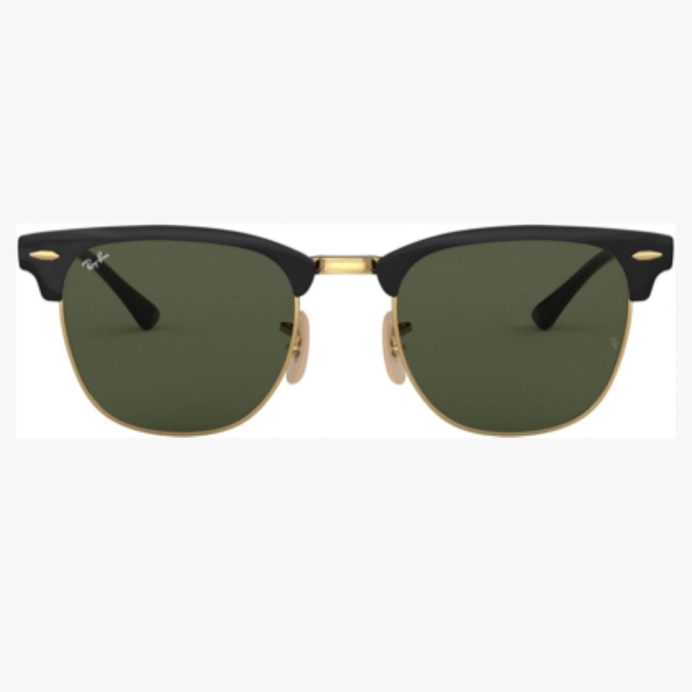 Ray-Ban RB3716 Clubmaster Metal Square Sunglasses - Picture 1 of 6